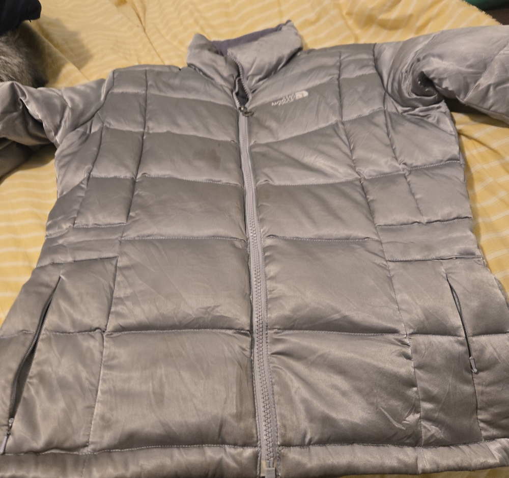 The North Face Women’s Light Silver Quilted Puffer Jacket